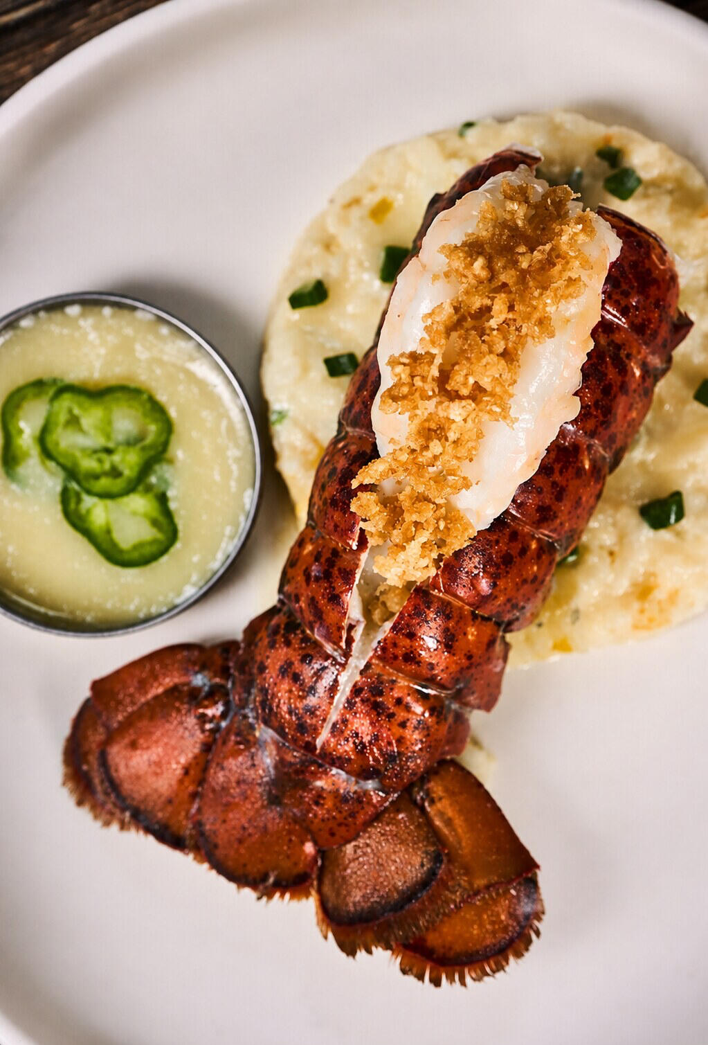 Lobster entree prepared by private chef Caroline O'Brien